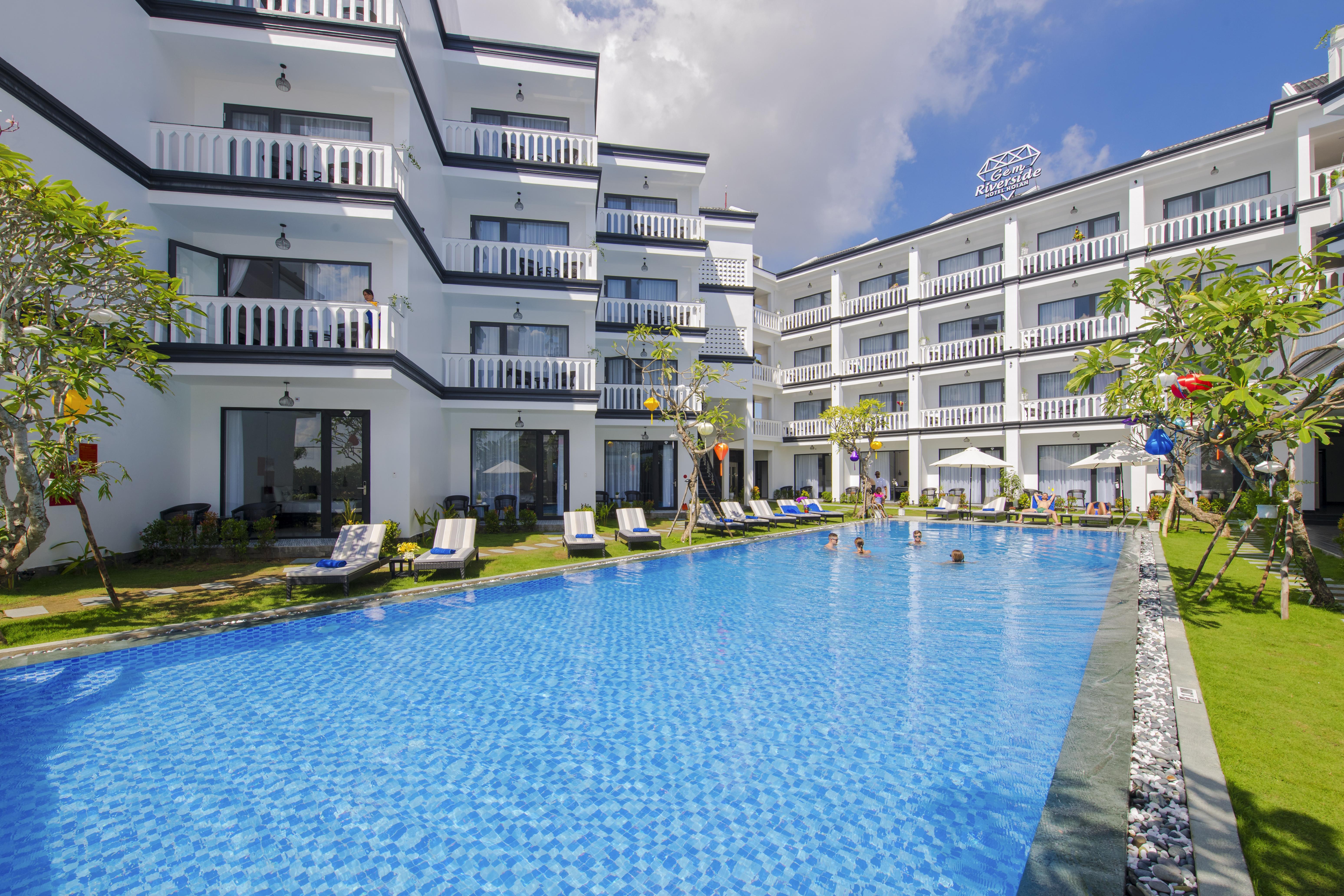 Gem Riverside Hotel Хой Ан Екстериор снимка
